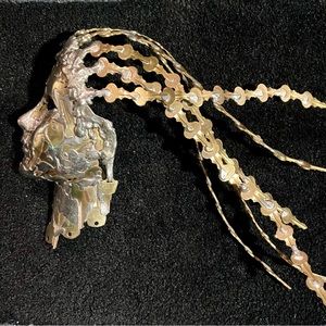 Wall Art Sculpture Brass Keys Liberty Head